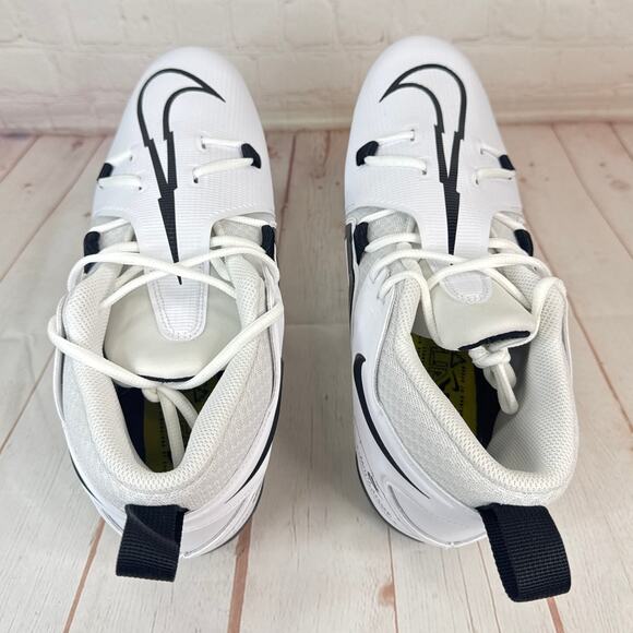 Nike Alpha Menace Pro 3 Detach White/Black Footballs Cleats Size 12 (DH3293-100) - Picture 7 of 10